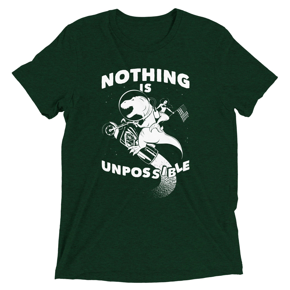 Nothing Is Unpossible Men's Tri-Blend Tee product image 2