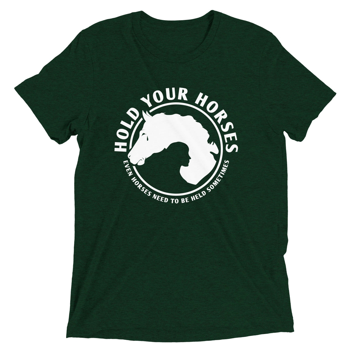 Hold Your Horses Men's Tri-Blend Tee product image 2