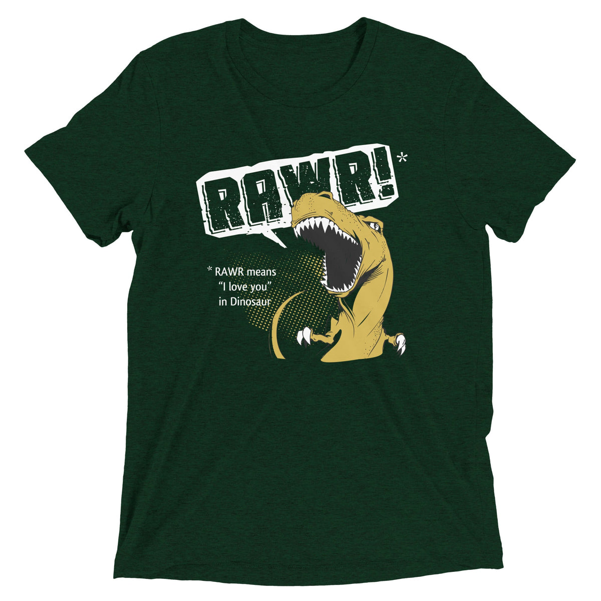 Rawr Means I Love You Men's Tri-Blend Tee product image 2