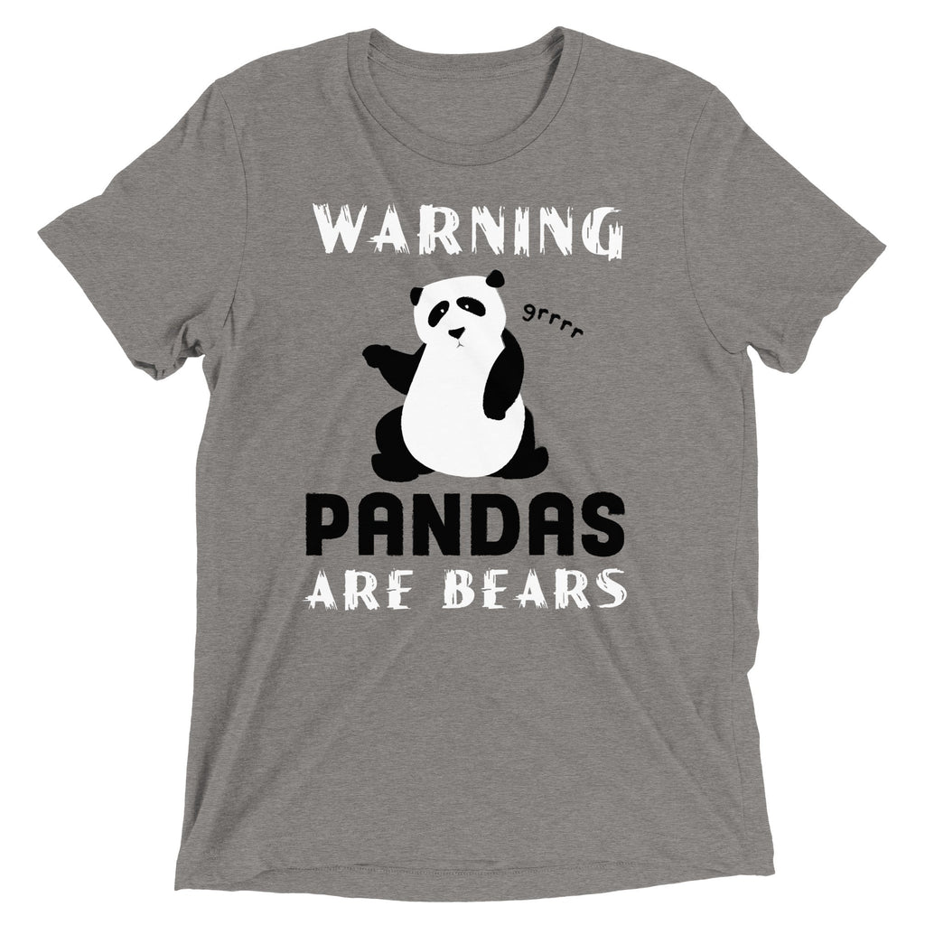Warning, Pandas Are Bears Men's Tri-Blend Tee product image 3