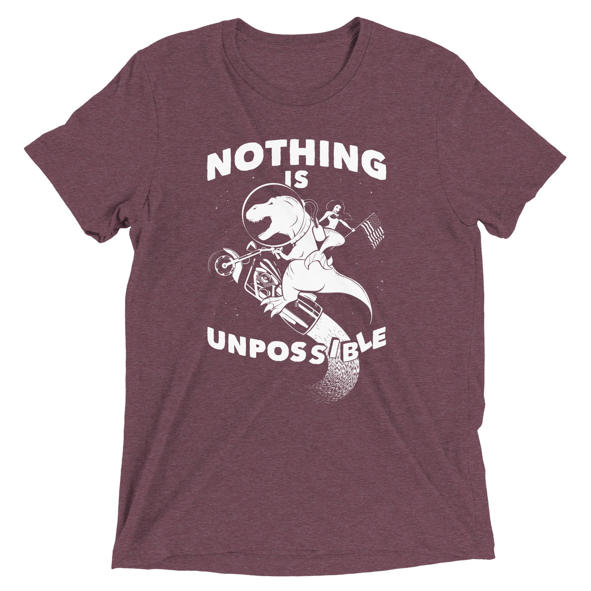 Nothing Is Unpossible Men's Tri-Blend Tee product image 3
