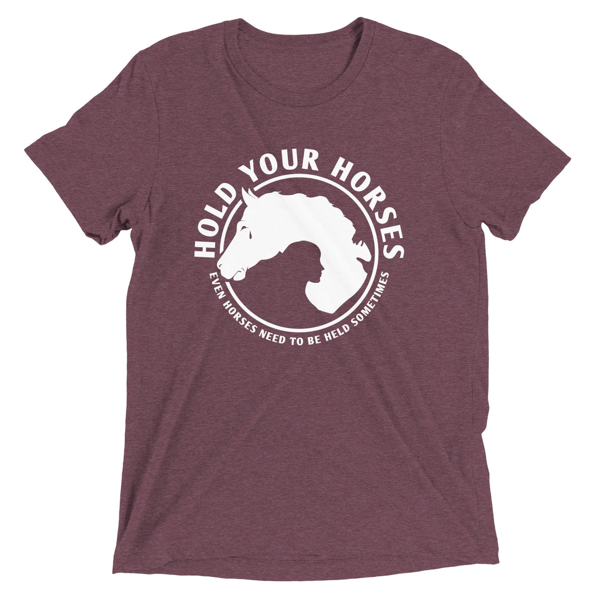 Hold Your Horses Men's Tri-Blend Tee product image 3