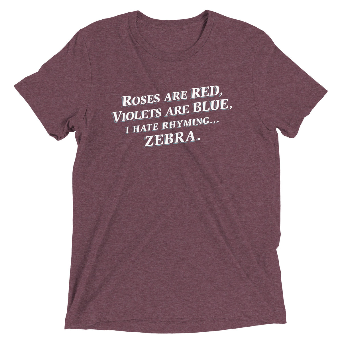 I Hate Rhyming Men's Tri-Blend Tee product image 3