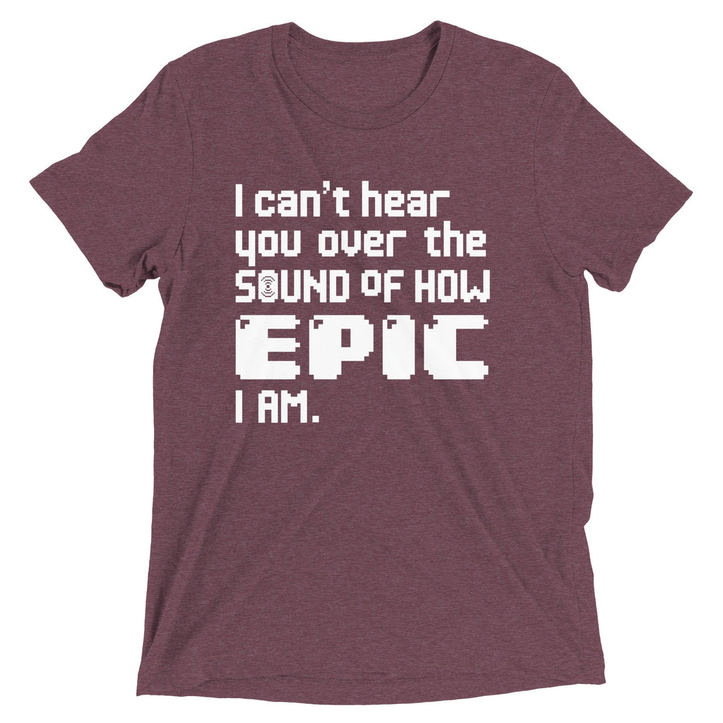 I Can't Hear You Men's Tri-Blend Tee product image 3