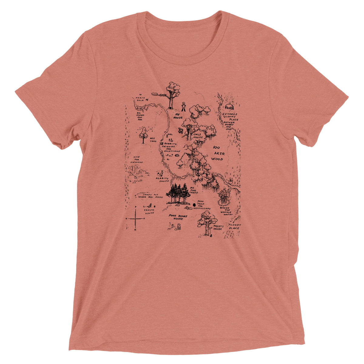 100 Acre Map Men's Tri-Blend Tee product image 4