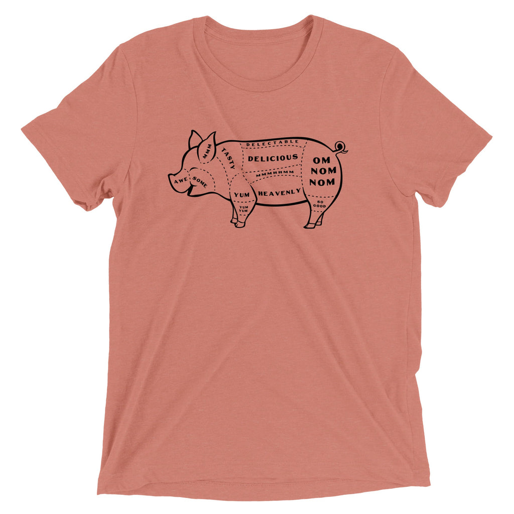 Tasty Pig Cuts Men's Tri-Blend Tee product image 4