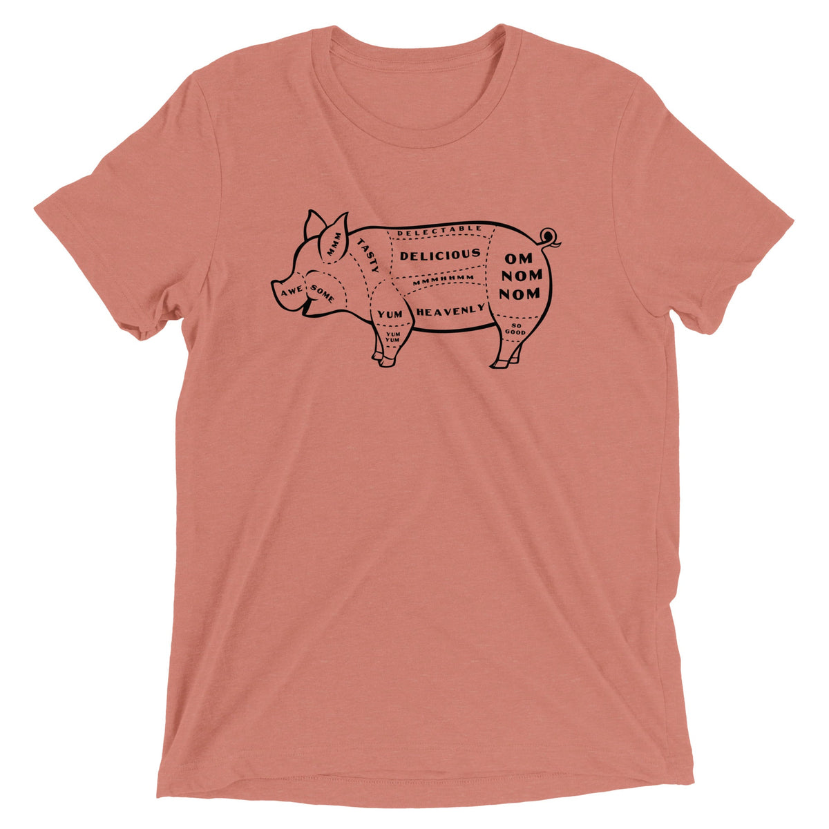 Tasty Pig Cuts Men's Tri-Blend Tee product image 4