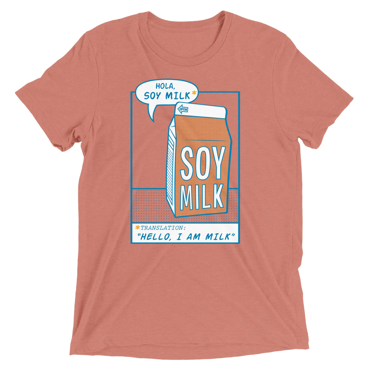 Hola, Soy Milk Men's Tri-Blend Tee product image 2