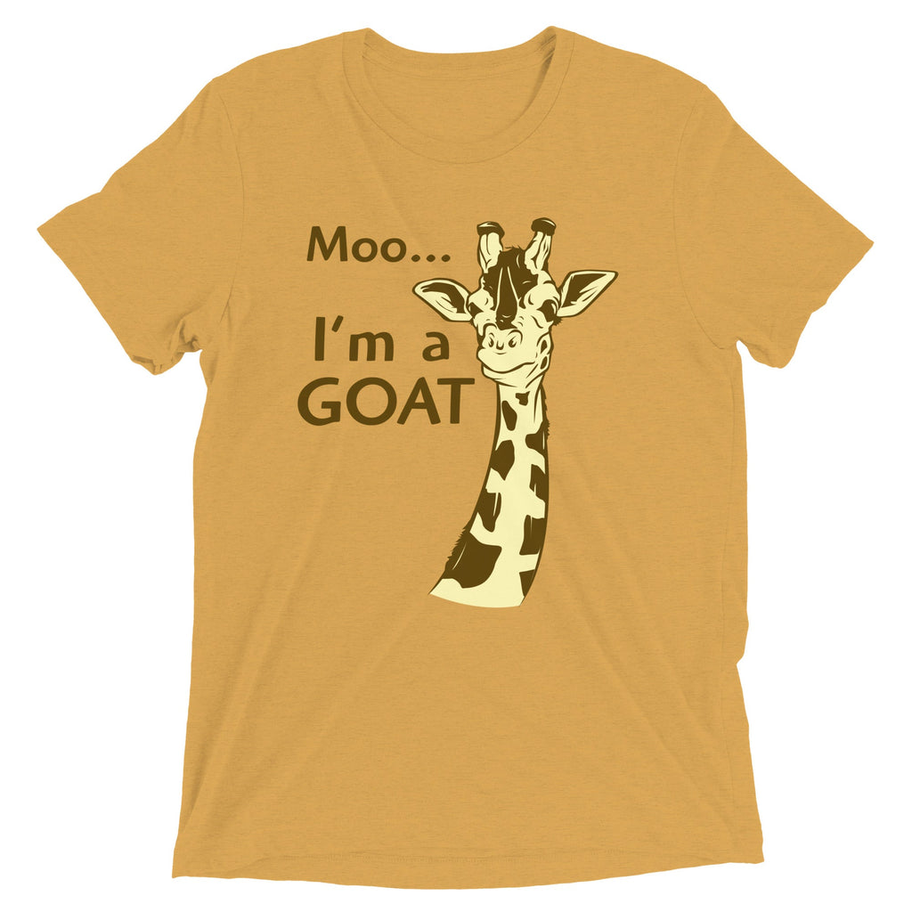 Moo, I'm A Goat Men's Tri-Blend Tee product image 4