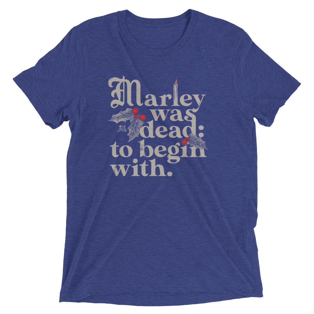 Marley Was Dead: To Begin With Men's Tri-Blend Tee product image 4