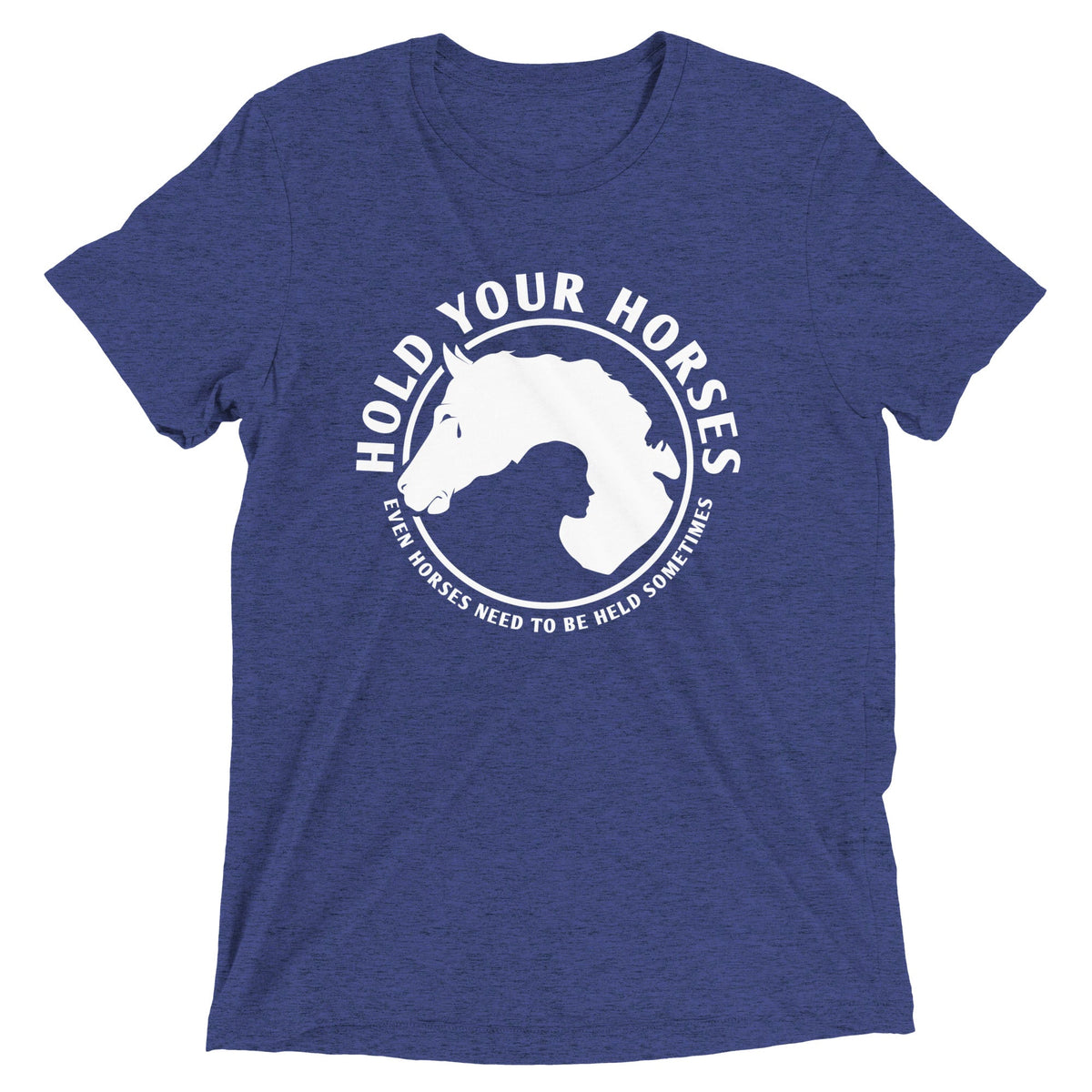 Hold Your Horses Men's Tri-Blend Tee product image 4