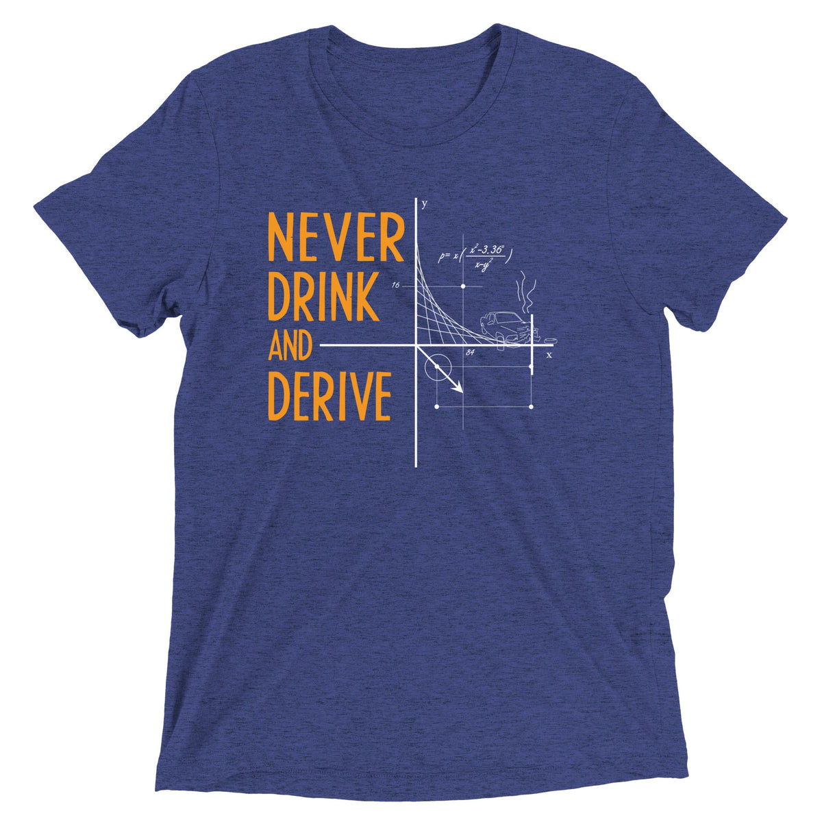 Never Drink and Derive Men's Tri-Blend Tee product image 3