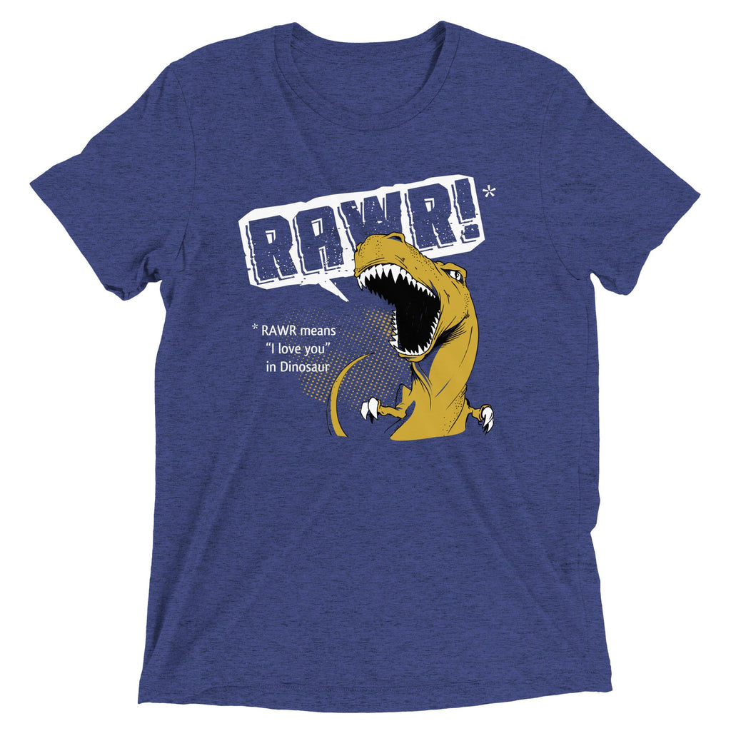 Rawr Means I Love You Men's Tri-Blend Tee product image 4