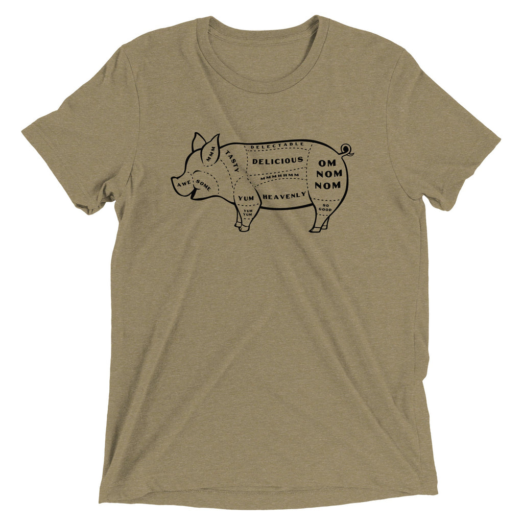 Tasty Pig Cuts Men's Tri-Blend Tee product image 5