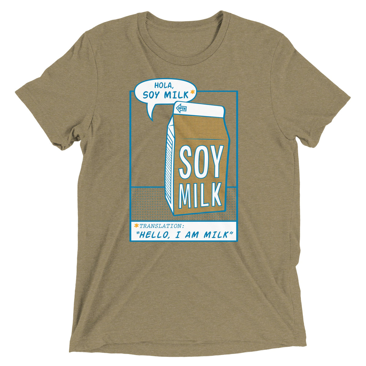 Hola, Soy Milk Men's Tri-Blend Tee product image 5