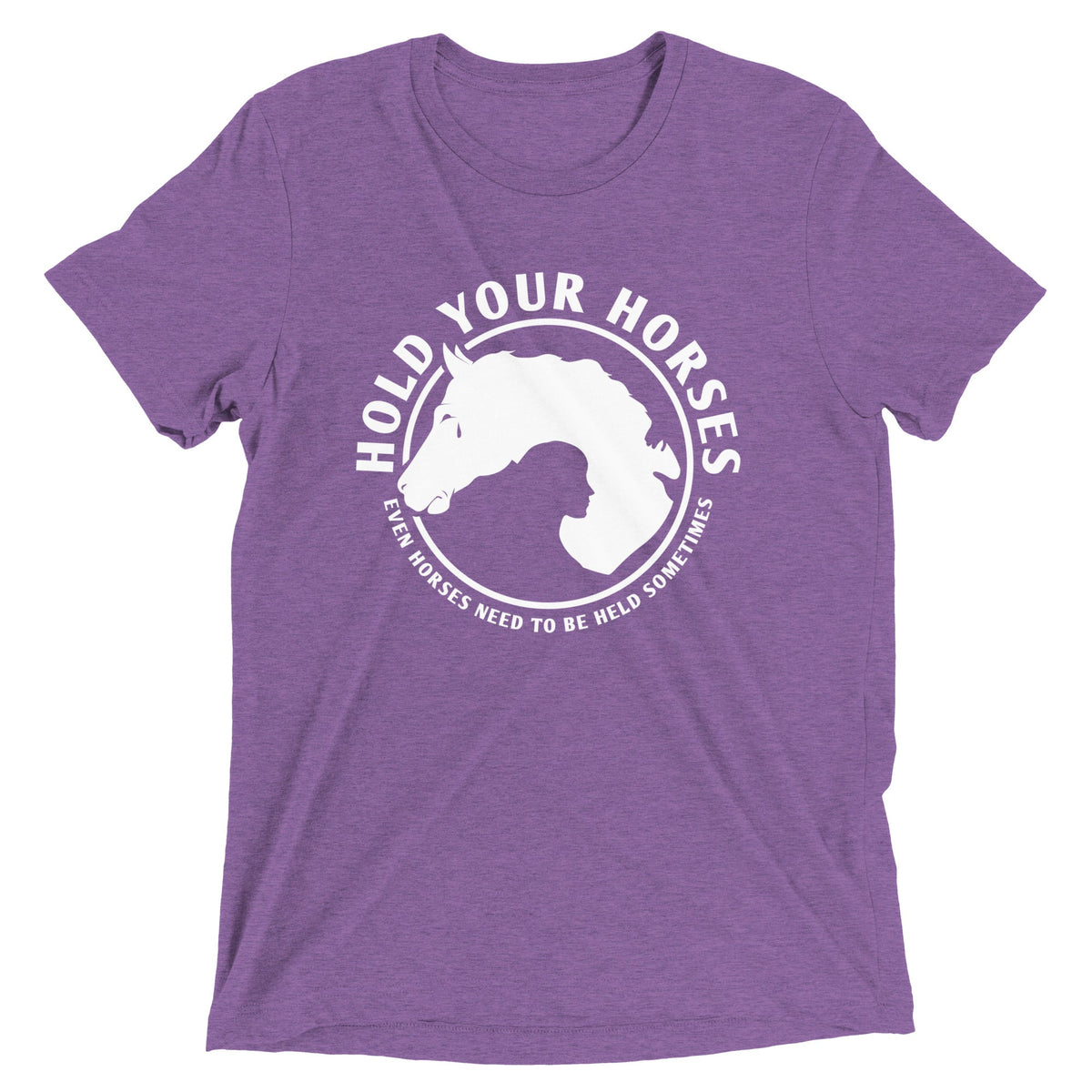 Hold Your Horses Men's Tri-Blend Tee product image 5