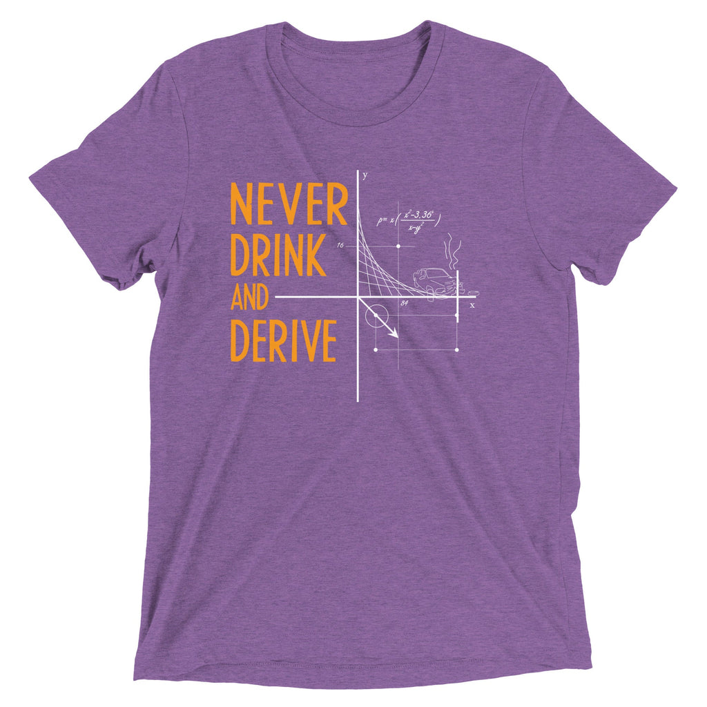 Never Drink and Derive Men's Tri-Blend Tee product image 4