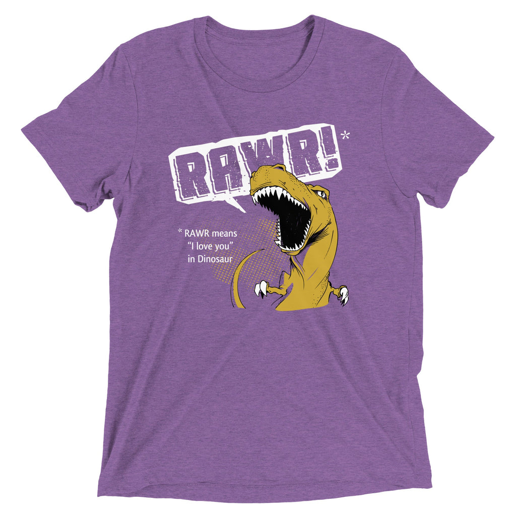 Rawr Means I Love You Men's Tri-Blend Tee product image 5