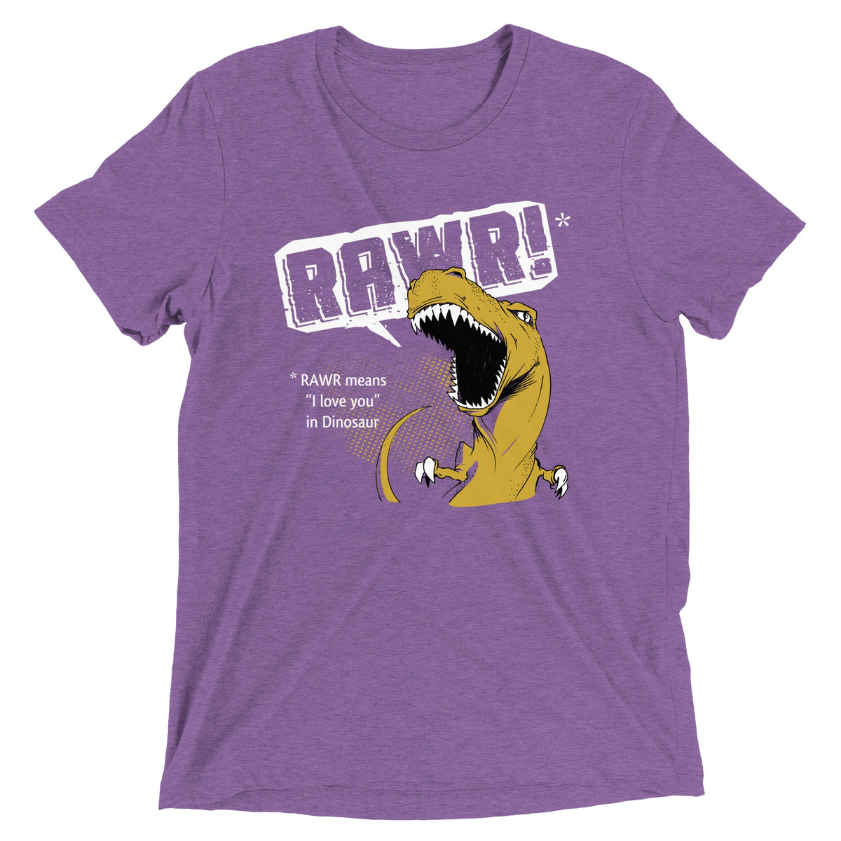 Rawr Means I Love You Men's Tri-Blend Tee product image 5