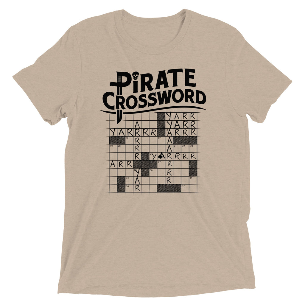 Pirate Crossword Men's Tri-Blend Tee product image 4