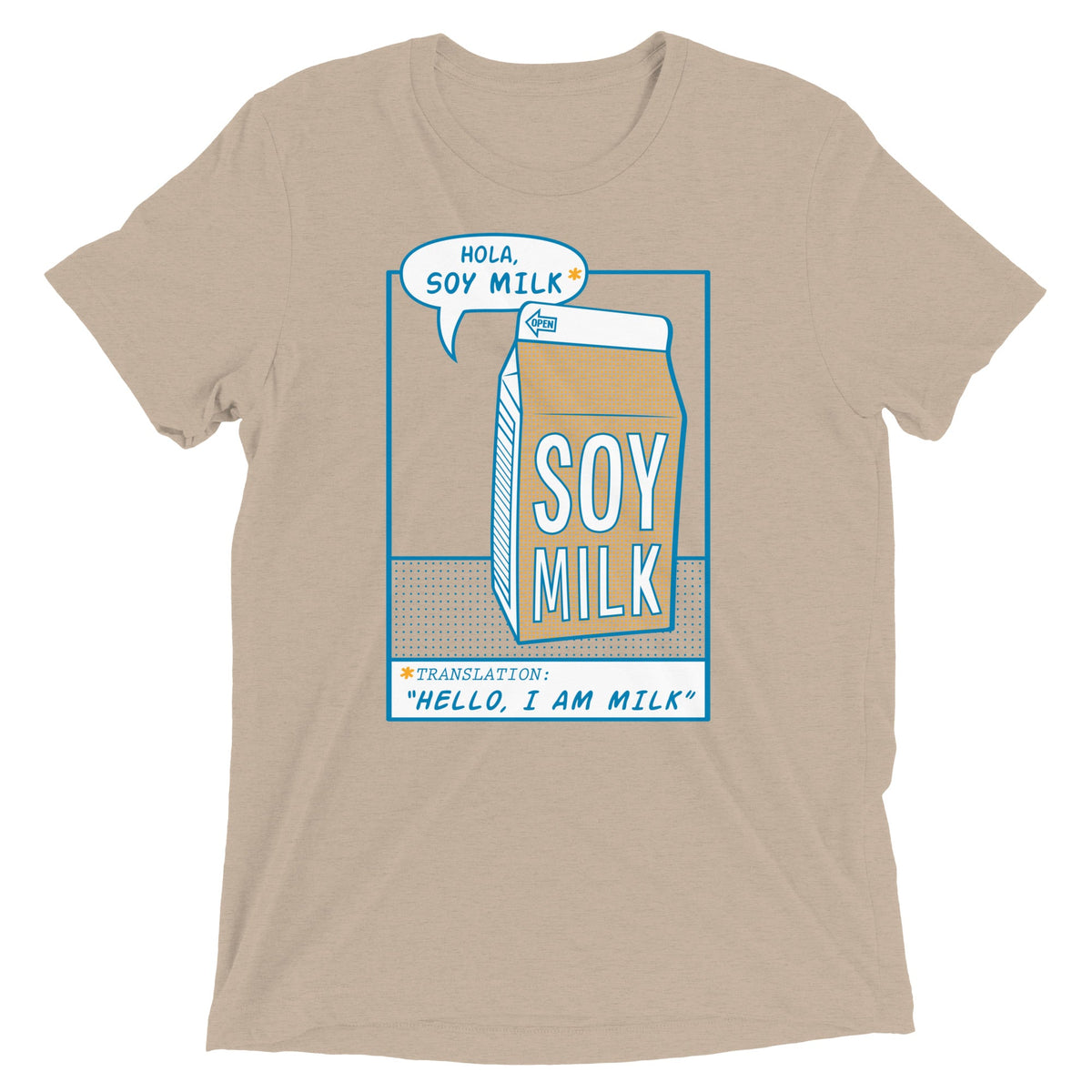 Hola, Soy Milk Men's Tri-Blend Tee product image 3