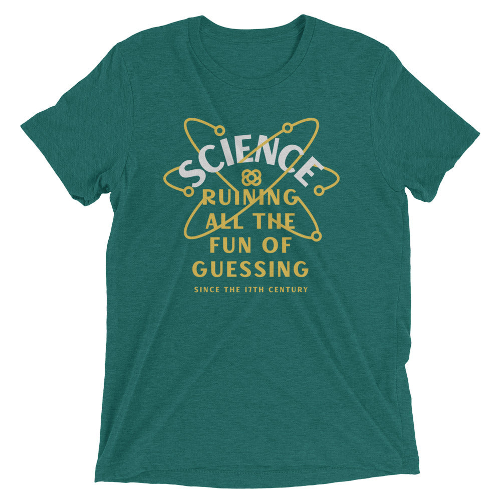 Science Ruining All The Fun Of Guessing Men's Tri-Blend Tee product image 5