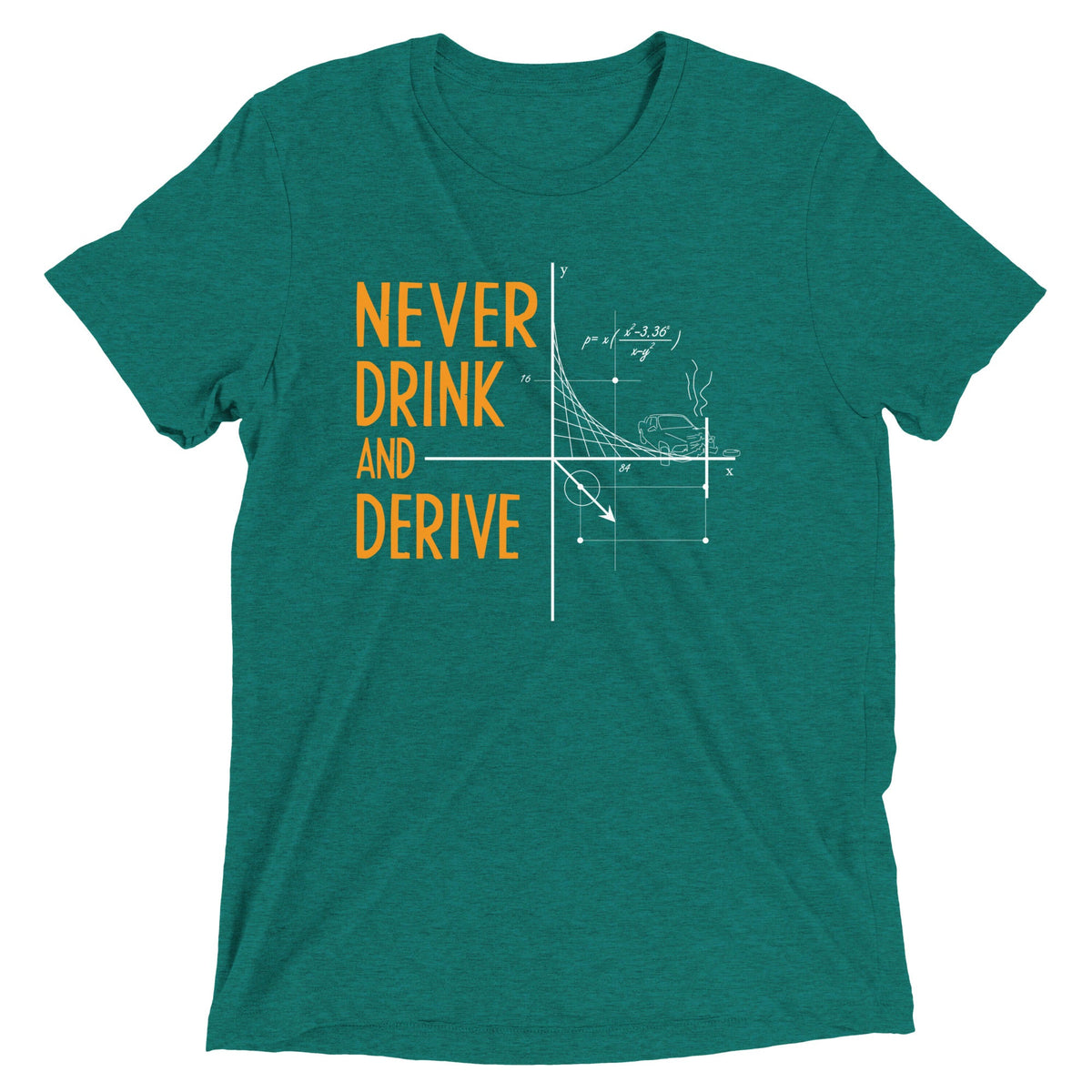 Never Drink and Derive Men's Tri-Blend Tee product image 5