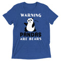 Warning, Pandas Are Bears Men's Tri-Blend Tee product image 1