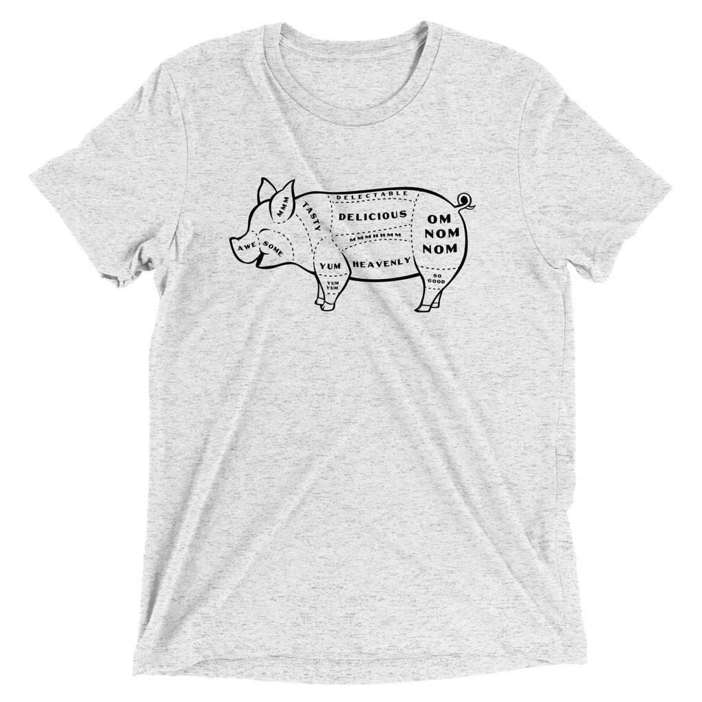 Tasty Pig Cuts Men's Tri-Blend Tee product image 3
