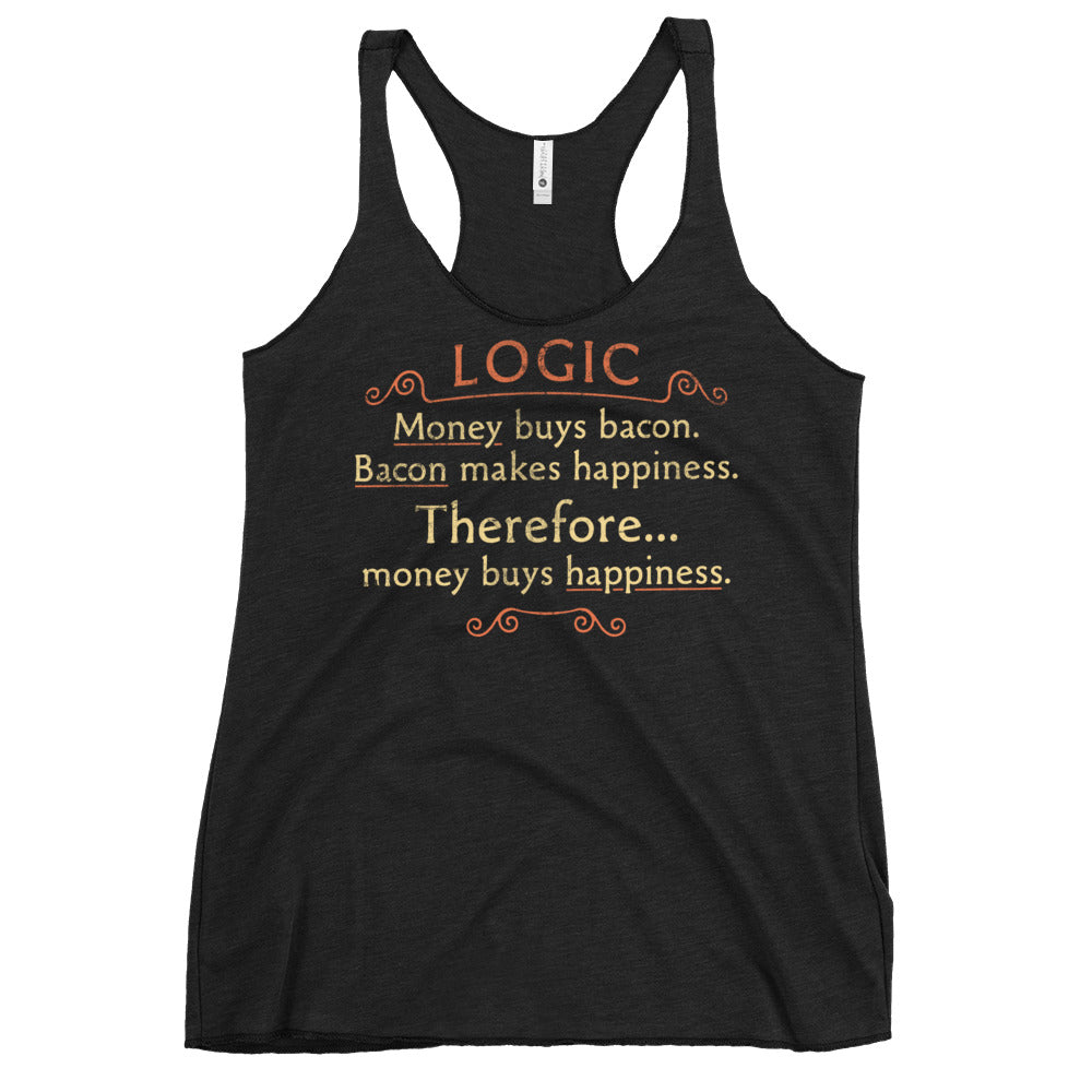 Money Buys Happiness Women's Racerback Tank