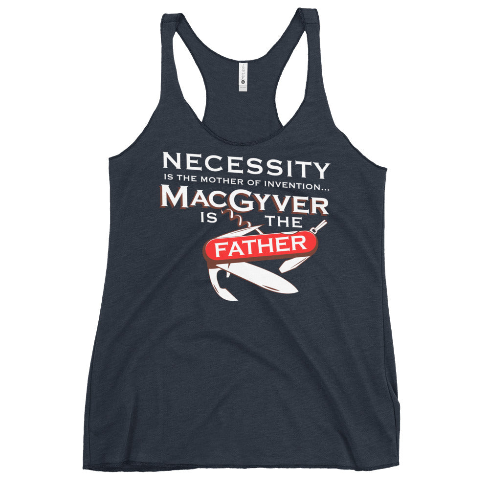 Necessity Is The Mother Women's Racerback Tank