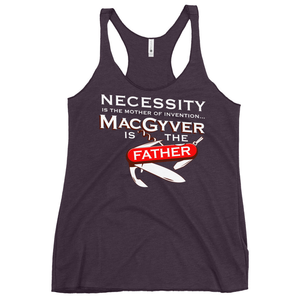 Necessity Is The Mother Women's Racerback Tank