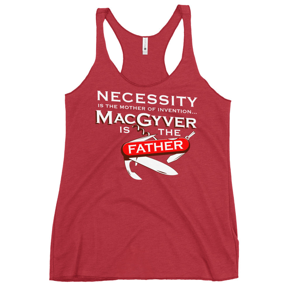 Necessity Is The Mother Women's Racerback Tank