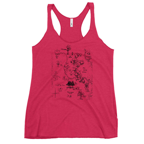 100 Acre Map Women's Racerback Tank