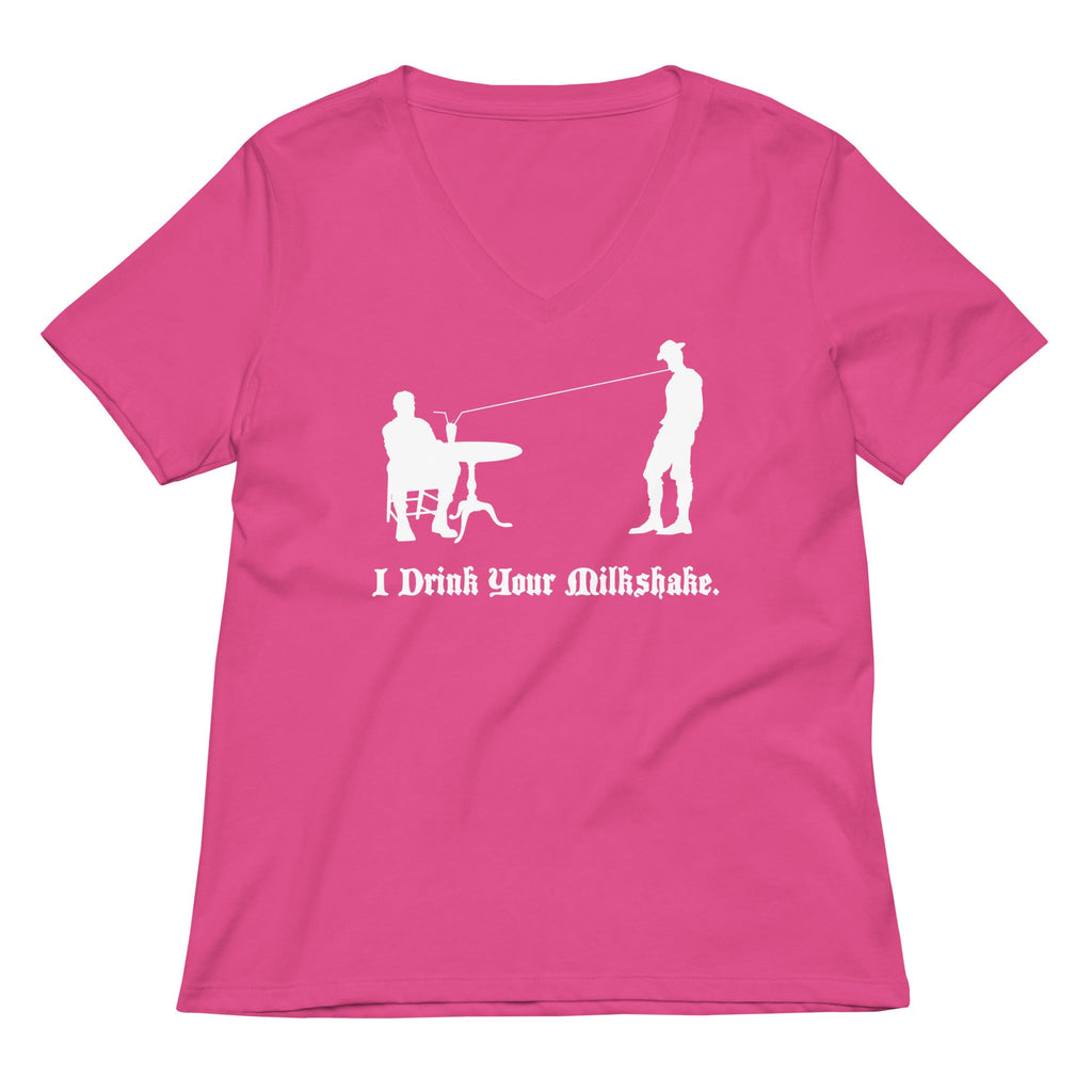 I Drink Your Milkshake Women's V-Neck Tee product image 4