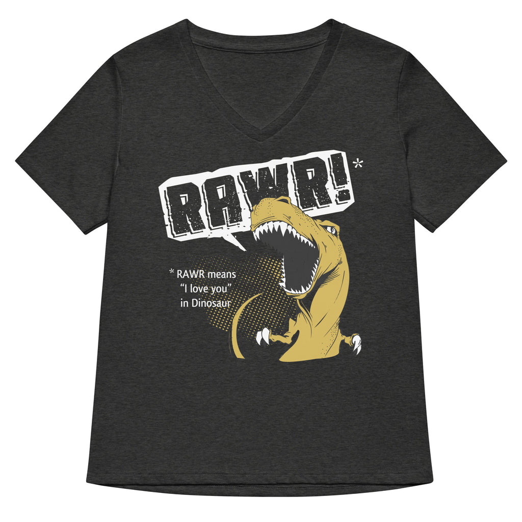 Rawr Means I Love You Women's V-Neck Tee product image 3