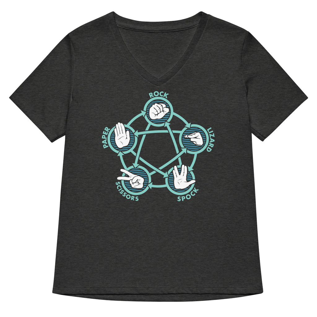 Rock Paper Scissors Lizard Spock Women's V-Neck Tee product image 3