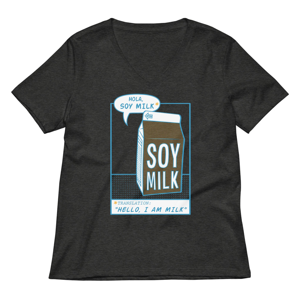 Hola, Soy Milk Women's V-Neck Tee product image 2