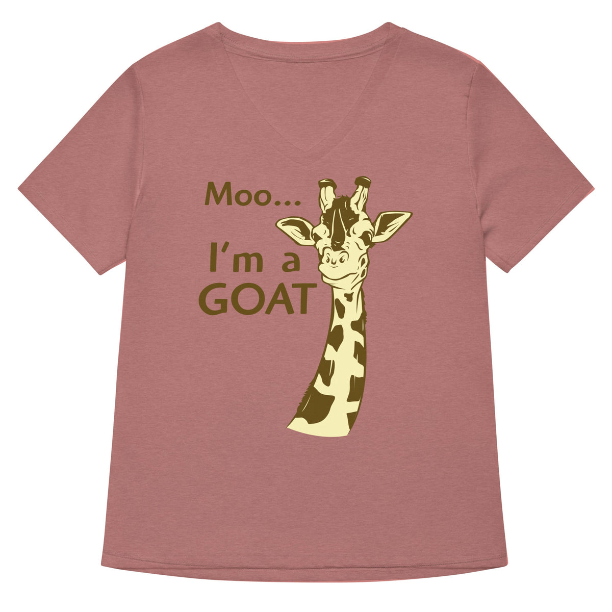 Moo, I'm A Goat Women's V-Neck Tee product image 2