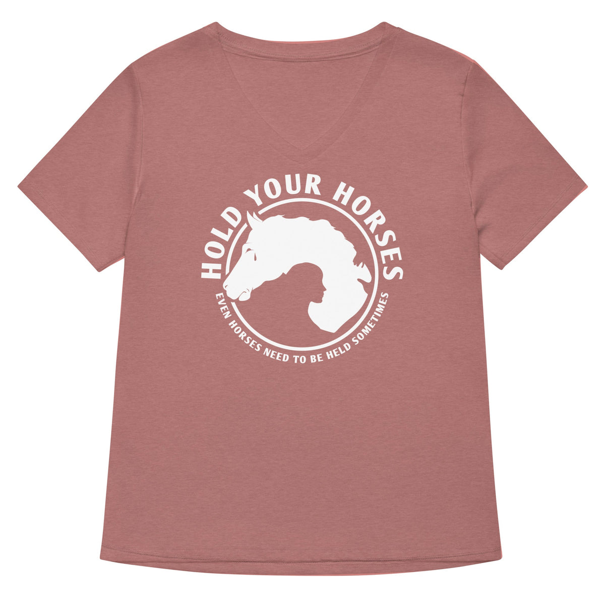 Hold Your Horses Women's V-Neck Tee product image 5