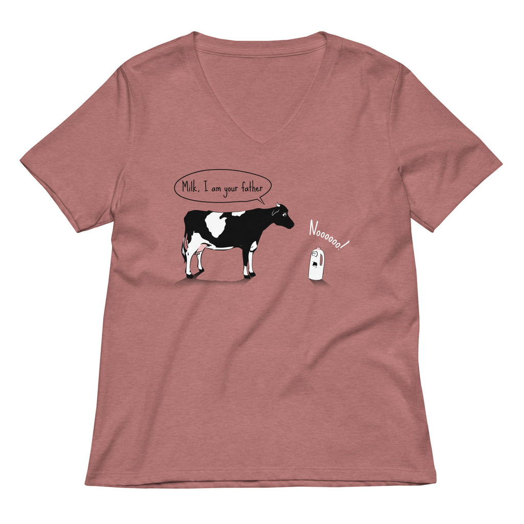Milk, I am your father Women's V-Neck Tee product image 2