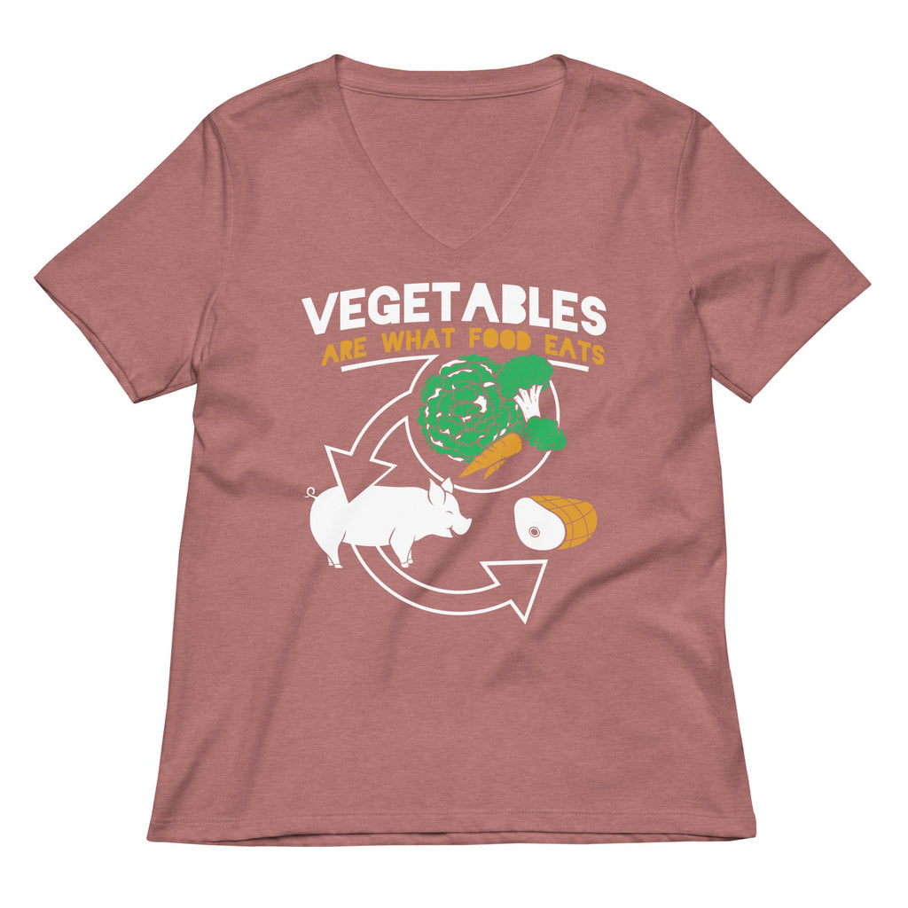 Vegetables Are What Food Eats Women's V-Neck Tee product image 5