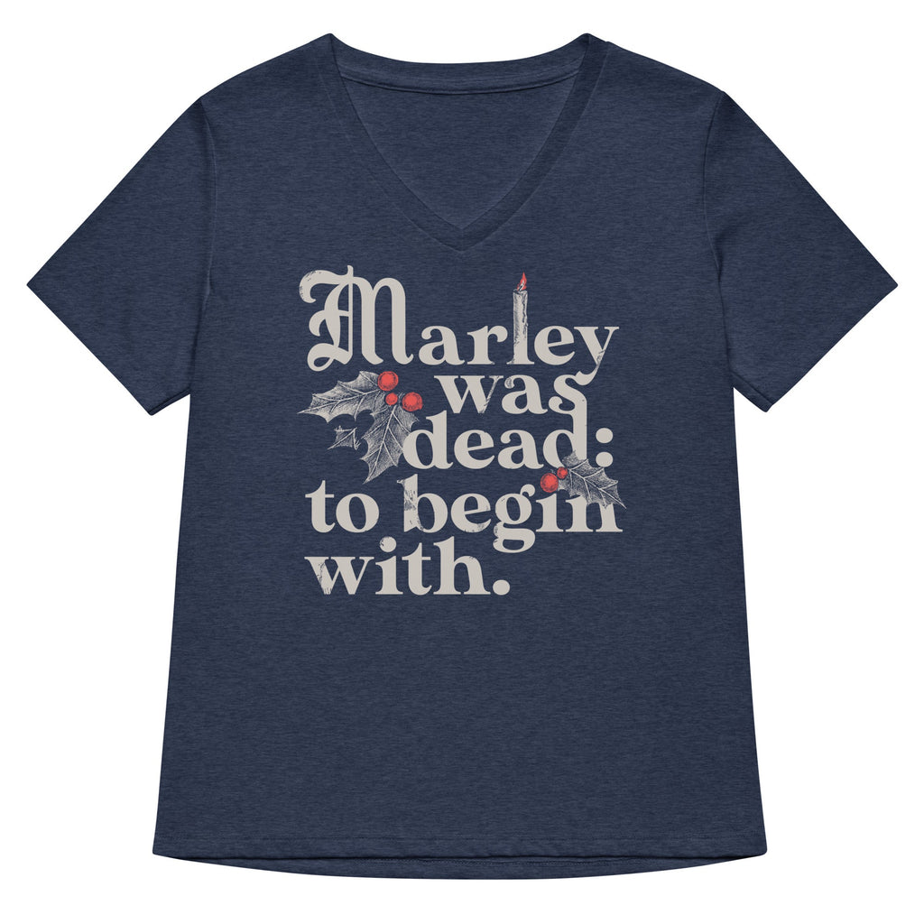 Marley Was Dead: To Begin With Women's V-Neck Tee product image 2