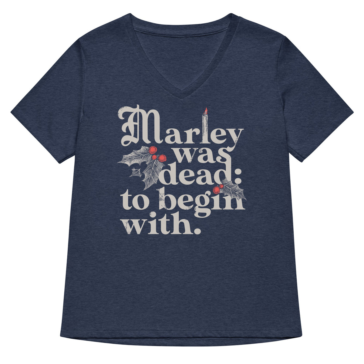 Marley Was Dead: To Begin With Women's V-Neck Tee product image 2
