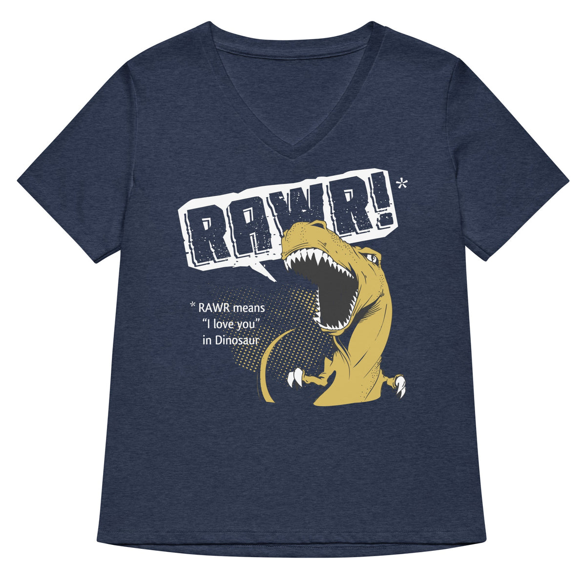 Rawr Means I Love You Women's V-Neck Tee product image 2
