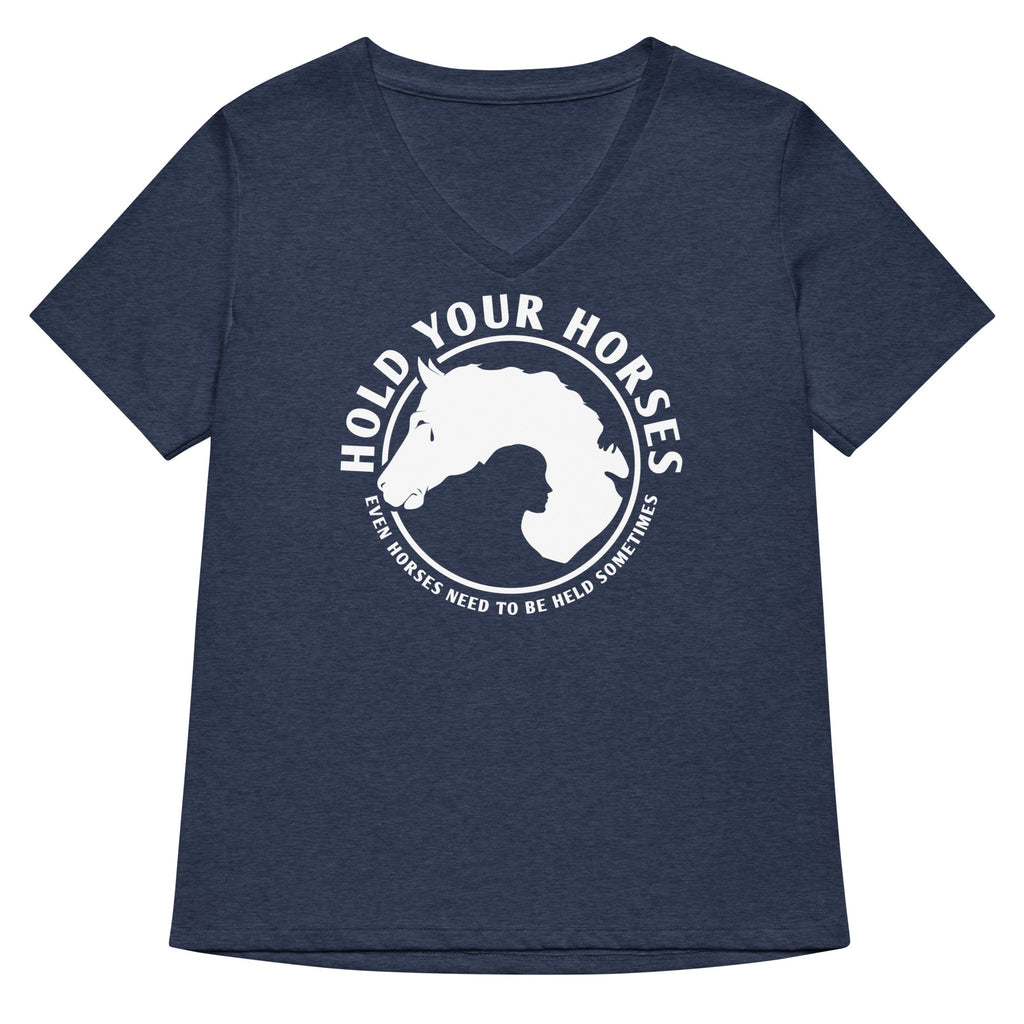 Hold Your Horses Women's V-Neck Tee product image 2