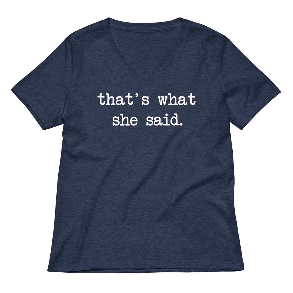 That's What She Said Women's V-Neck Tee product image 2
