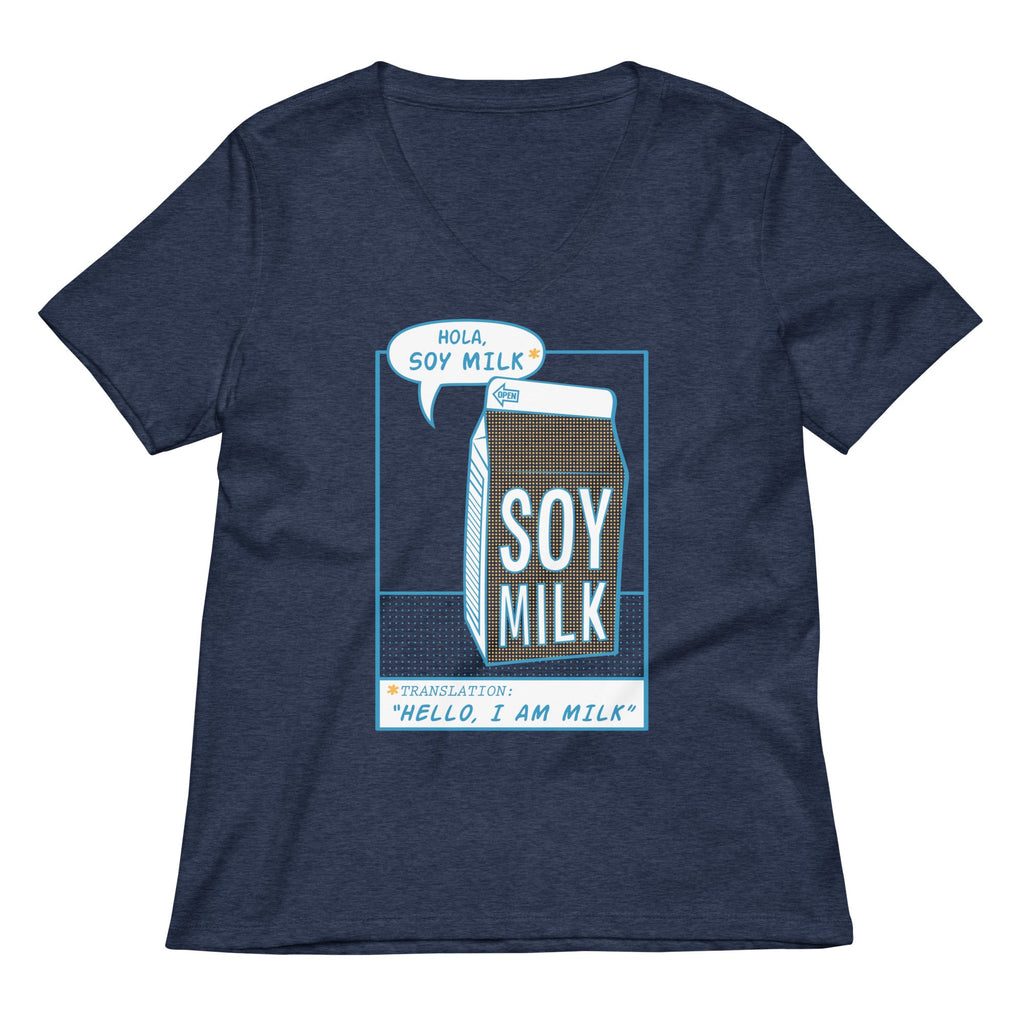 Hola, Soy Milk Women's V-Neck Tee product image 1