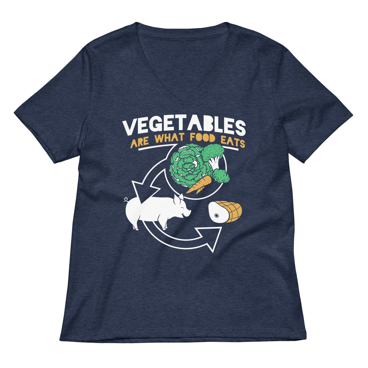 Vegetables Are What Food Eats Women's V-Neck Tee product image 2