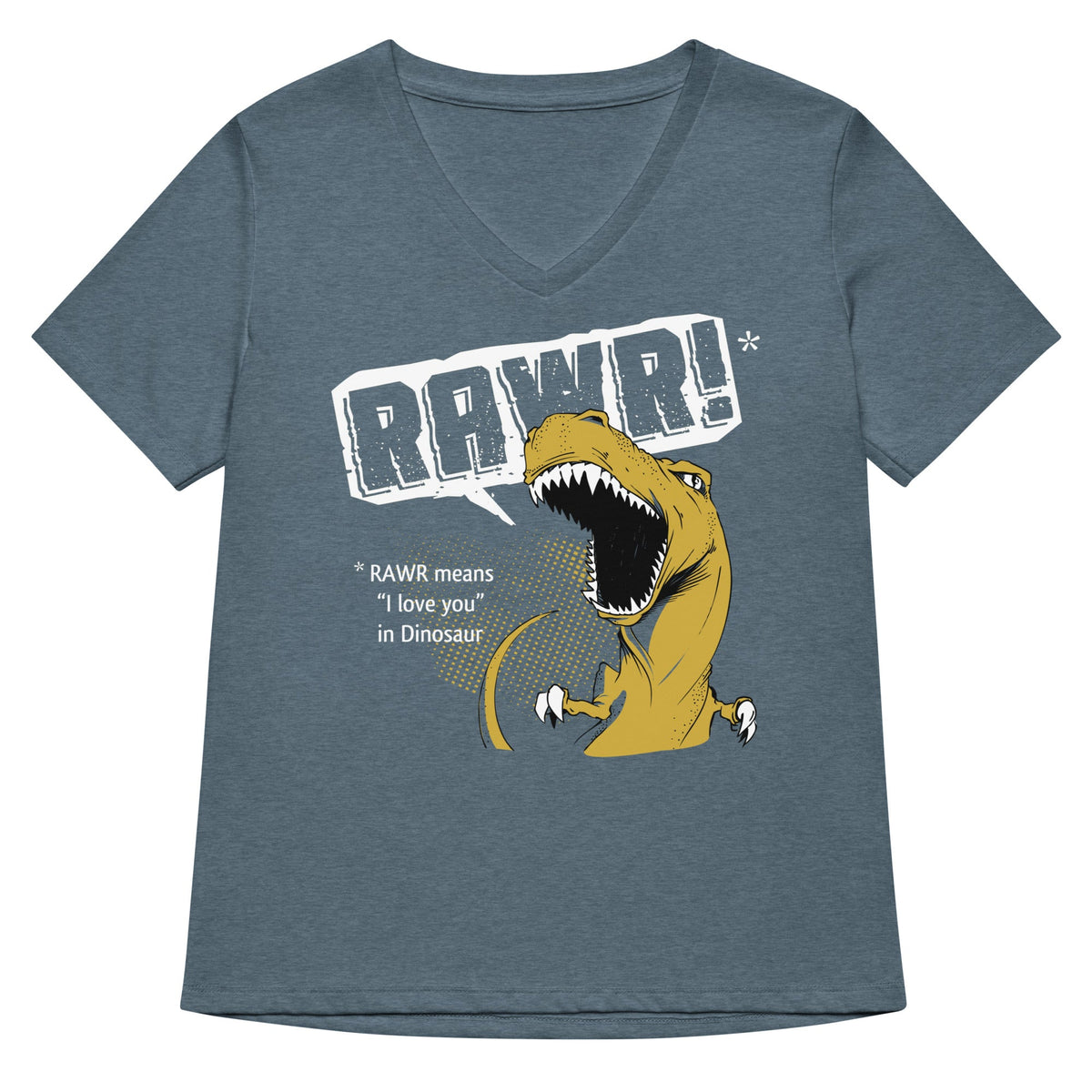 Rawr Means I Love You Women's V-Neck Tee product image 4